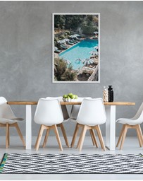Amichi Co - Poolside Paradise Fine Art Print