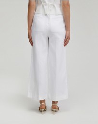 Oxford - Ela Linen Blend Pants