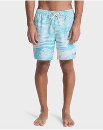 Quiksilver - Mens Stretch Printed Volley 17