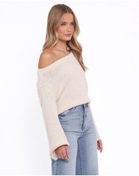 Petal & Pup - Kosas Off Shoulder Knit Top - Cream