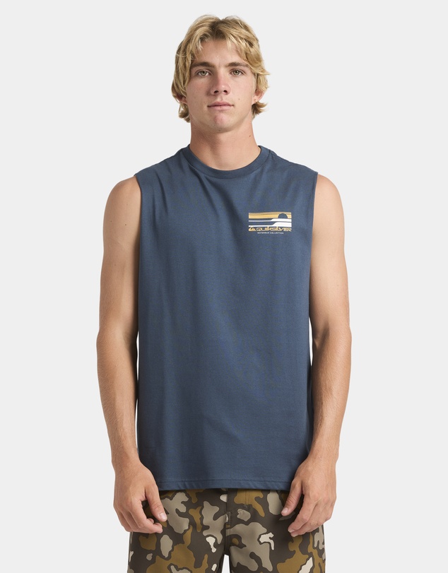 Quiksilver - Mens Stacked Horizon Muscle