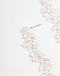Lovisa - Cubic Zirconia Stone Silver Medium Drop Earrings