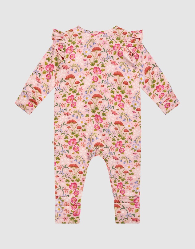 Fleur Harris - 'Toadstool' Precious Frill Coverall in Apricot