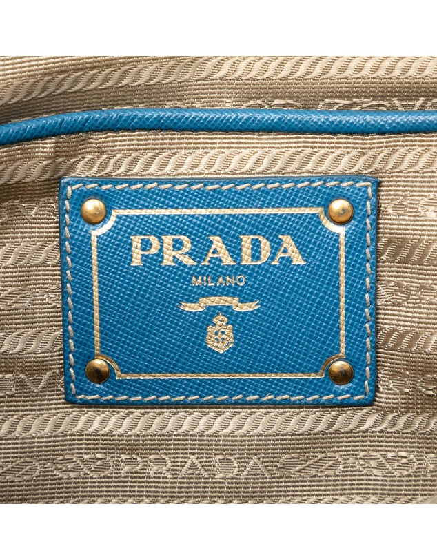 Pre-Loved by Azura Reborn - Pre-Loved Saffiano Trimmed Canvas Canapa Logo Double Zip Satchel