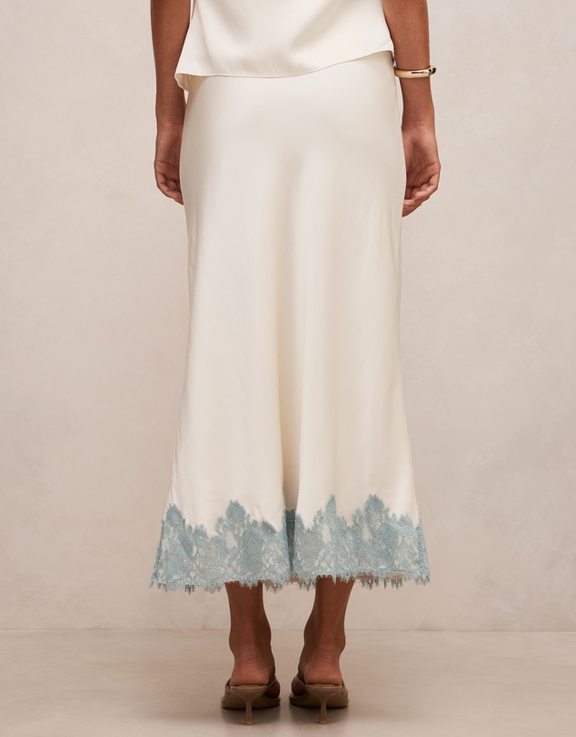 Forever New - Adele Lace Trim Midi Skirt