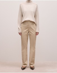 Trenery - Moleskin Five Pocket Pant in Putty