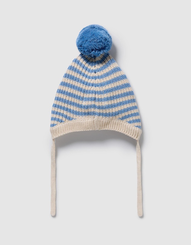 Wilson & Frenchy - Organic Knitted Stripe Bonnet - Babies