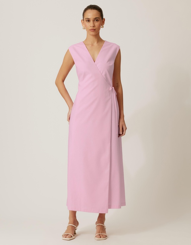 Tussah - Becca Linen Blend Wrap Dress