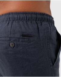 Coast Clothing - Linen Shorts - Charcoal Grey