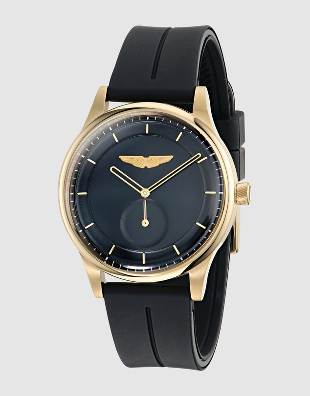Aston Martin - SLS 38mm Black Silicone Strap Watch