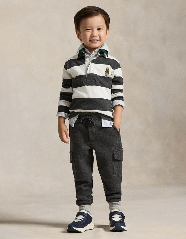Polo Ralph Lauren - Polo Bear Cotton Rugby Shirt - Kids
