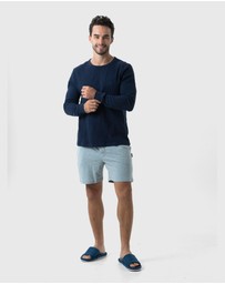 Coast Clothing - Mens Navy Waffle Top