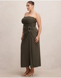 Forever New Curve - Keely Curve Strapless Jersey Maxi Dress
