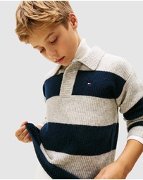 Tommy Hilfiger - Wool Blend Rugby Sweater - Teens