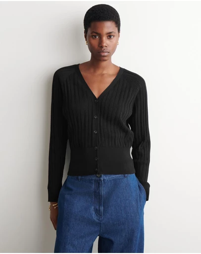 COS - Pointelle-Knit Cotton Cardigan