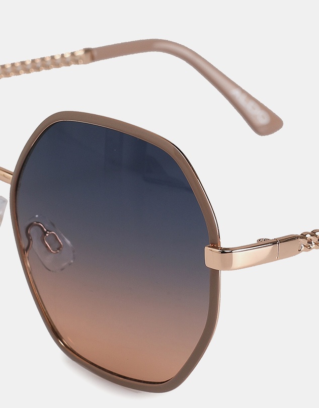 ALDO - Teren Metal Hexagonal Sunglasses