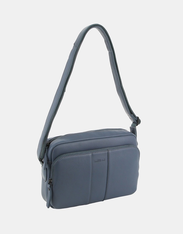Milleni - Milleni Leather Ladies Multi-Zip Cross-Body Bag