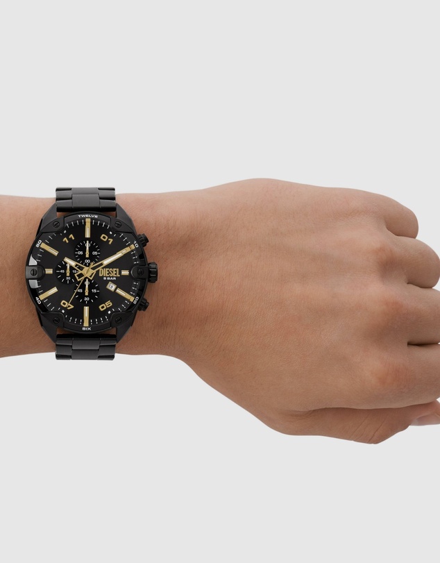 Diesel - Spiked Black Chronograph Watch