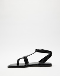 AERE - Leather Strap Sandals