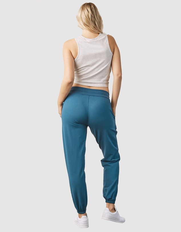 Angel Maternity - Summer Basic Maternity Crop Bamboo Top - Grey
