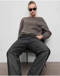 M.N.G - Shiny Straight-Leg Jeans