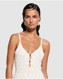 GINIA RTW - Leaf Knit Midi Dress