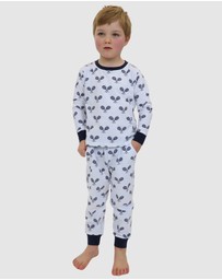 Sant And Abel - Kids Tennis Navy Long PJ Set