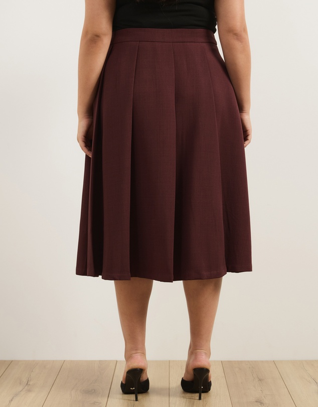 Atmos&Here Curvy - Lux Pleated Midi Skirt