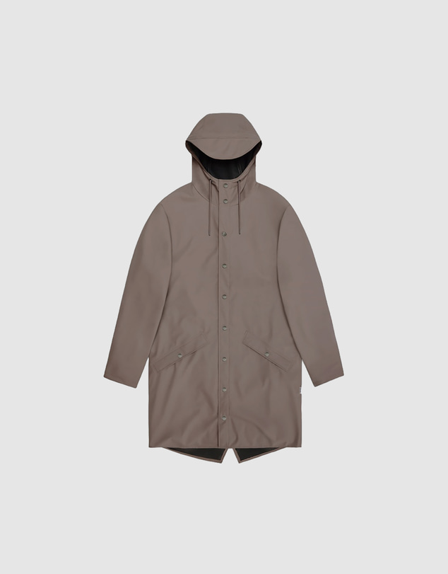 RAINS - Women's Long Jacket Waterproof Raincoat Cinder