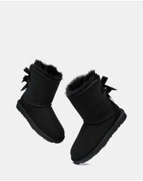 EVERAU - EverAU Ugg Short Back Bow Sheepskin Upper UGG Boots