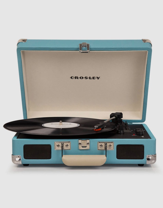 Crosley - Crosley Cruiser Bluetooth Portable Turntable - Turquoise