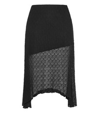 City Chic - Plus sizeBrie Lace Knit Skirt - black