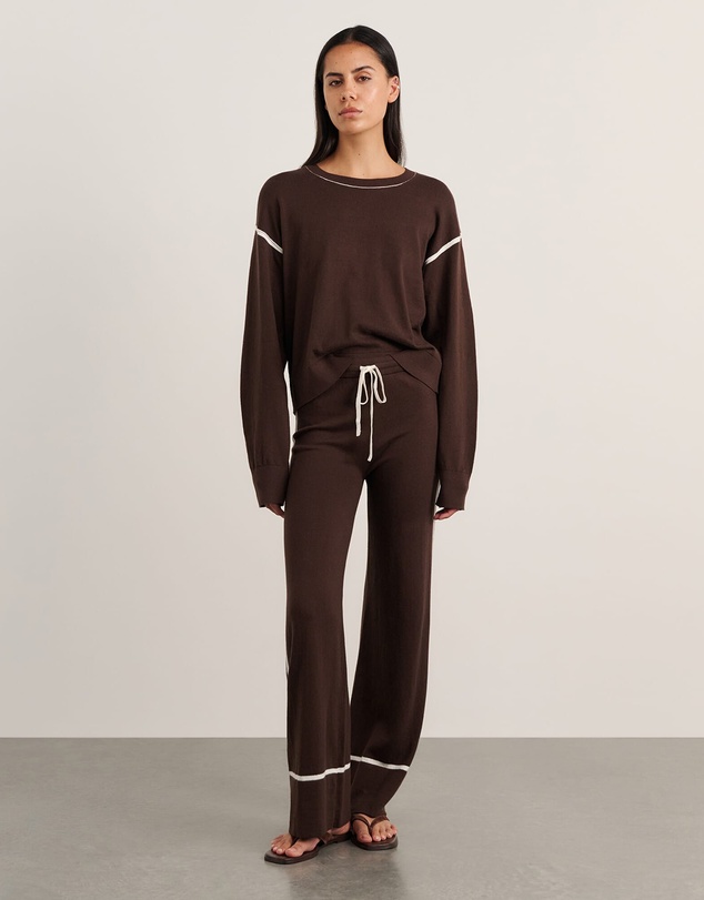 Jag - Orla Contrast Knit Pant