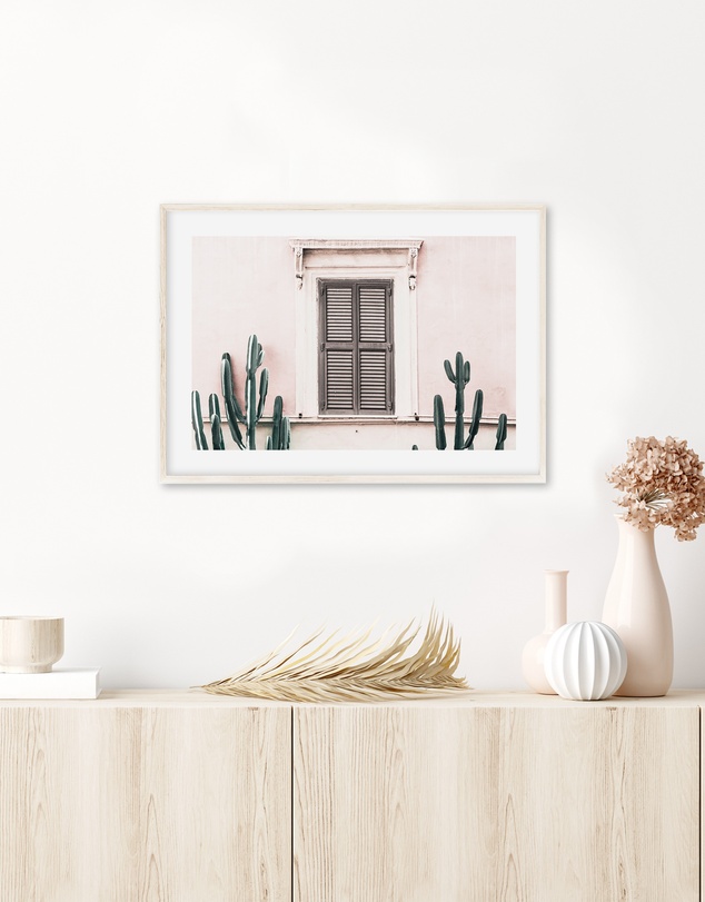Olive et Oriel - La Casa Rosa Art Print