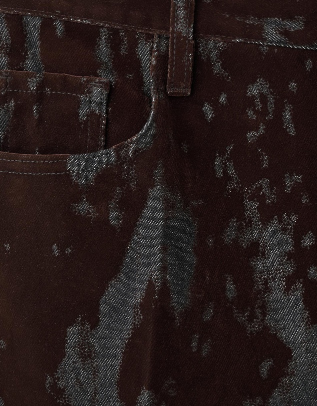 M.N.G - Wide-Leg Devoré Jeans