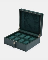Wolf - Wolf British Racing Green 8 Piece Watch Box
