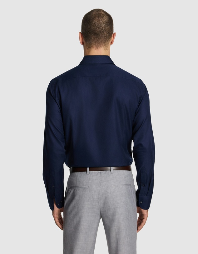 yd. - Monaco Pure Cotton Textured Dress Shirt