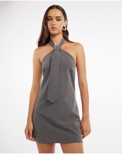 Grey Pinstripe