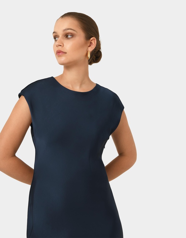 Forcast - Dulce Satin Midi Dress