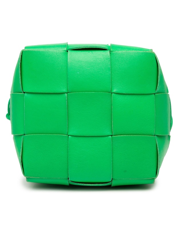 Pre-Loved by Azura Reborn - Pre-Loved Small Nappa Maxi Intrecciato Cassette Bucket Bag
