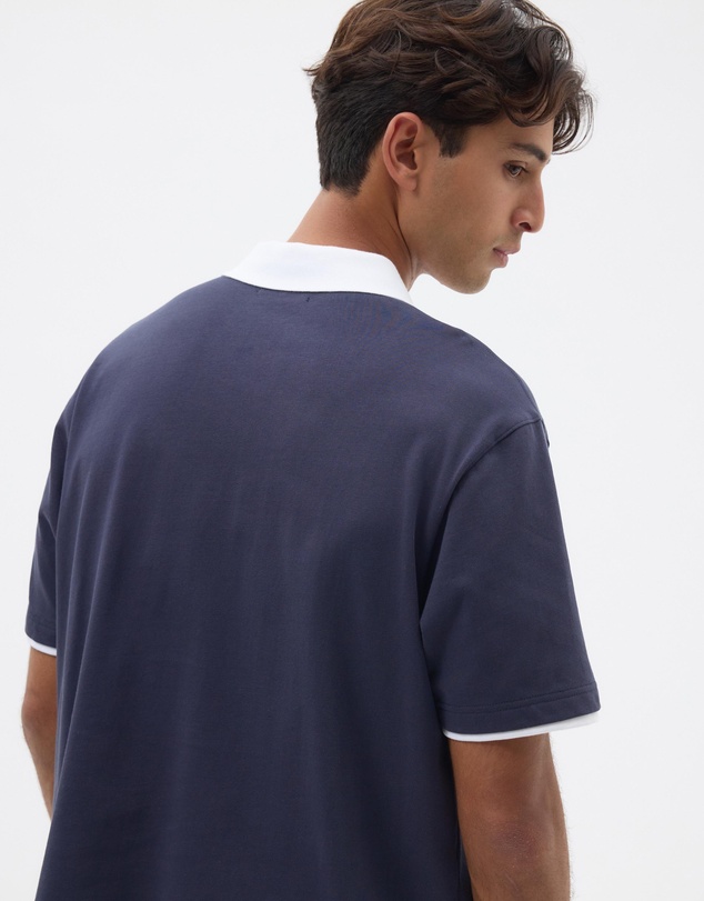 AERE - Contrast Short Sleeved Polo