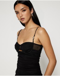 Lover - Chanelle Ruched Bustier Top