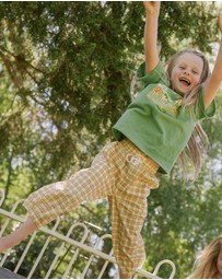 Banabae - Rad Kid Barrel Leg Pant - Check