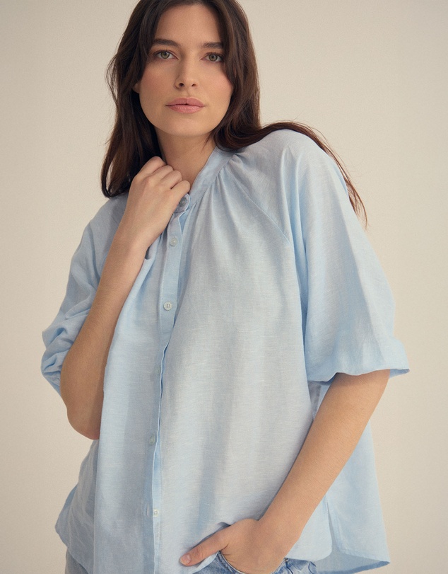 Oxford - Annika Washed Linen Shirt