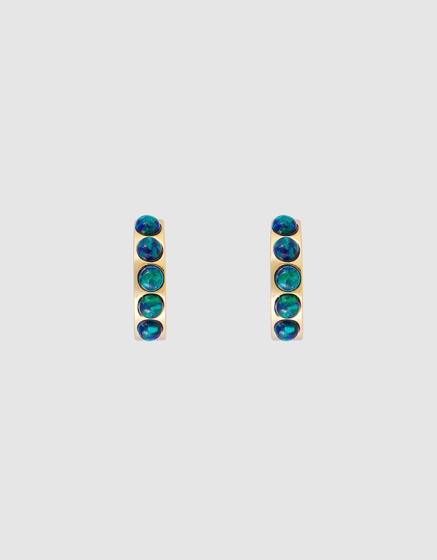 FAIRLEY - Jade Opal Crystal Huggies
