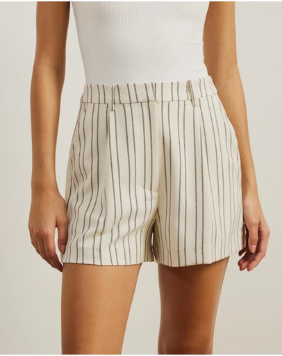 Atmos&Here - Dune Stripe Tailored Shorts