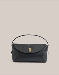 VESTIRSI - Sloane Large Black Leather Top Handle Crossbody