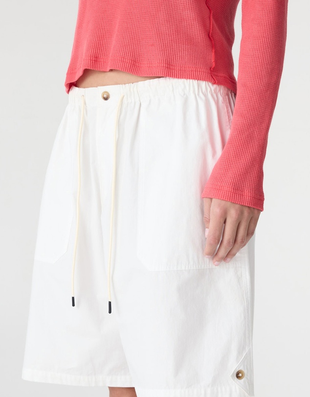 Bassike - Crushed Cotton Workwear Shorts