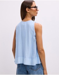 The Fated - Lila Gathered Neck Blouse