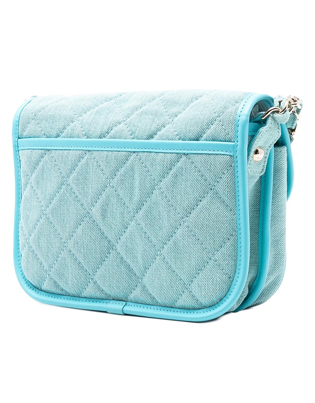 Pre-Loved by Azura Reborn - Pre-Loved Small CC Quilted Denim Messenger Flap